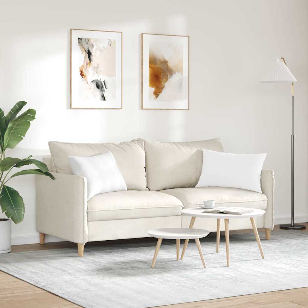 Cuscini da Divano 2 pcs Bianco 60 x 40 cm Tessuto | homemem39