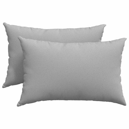 Cuscini da Divano 2 pcs Grigio Nuvola 60 x 40 cm Tessuto | homemem39