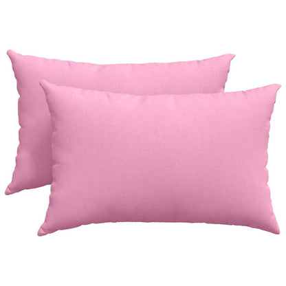 Cuscini da Divano 2 pcs Rosa 60 x 40 cm Tessuto