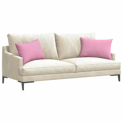 Cuscini da Divano 2 pcs Rosa 60 x 40 cm Tessuto | homemem39