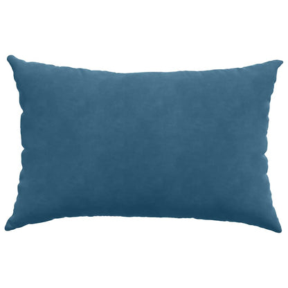 Cuscini da Divano 2 pcs Blu 60 x 40 cm Tessuto in Cords