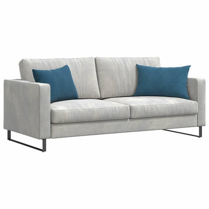 Cuscini da Divano 2 pcs Blu 60 x 40 cm Tessuto in Cords