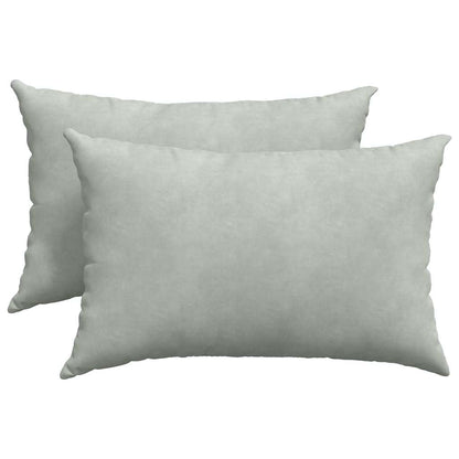 Cuscini da Divano 2 pcs Grigio chiaro 60 x 40 cm | homemem39