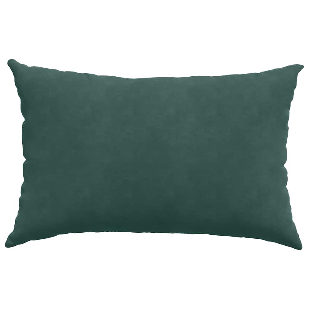 Cuscini da Divano 2 pcs Verde scuro 60 x 40 cm Tessuto in Cords | homemem39