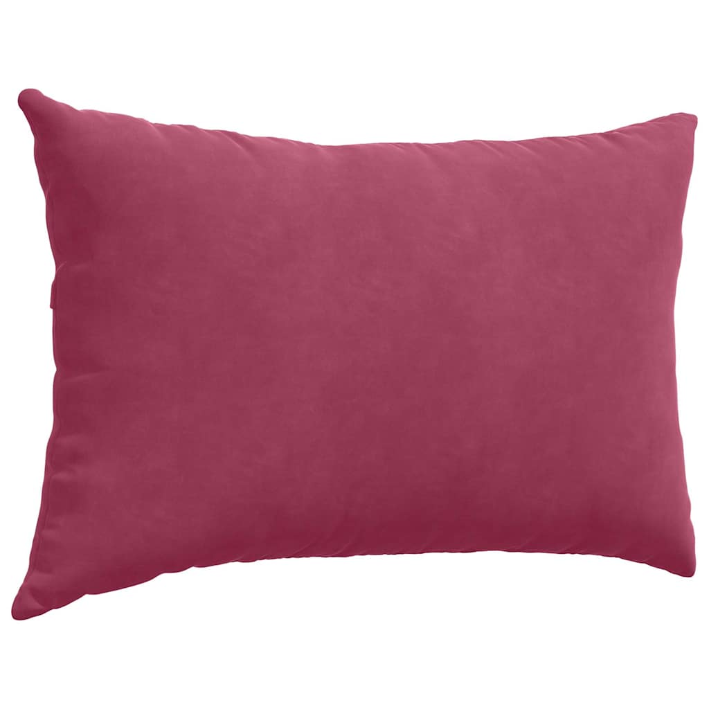 Cuscini da Divano 2 pcs Rosso Vino 60 x 40 cm Tessuto in Cords | homemem39