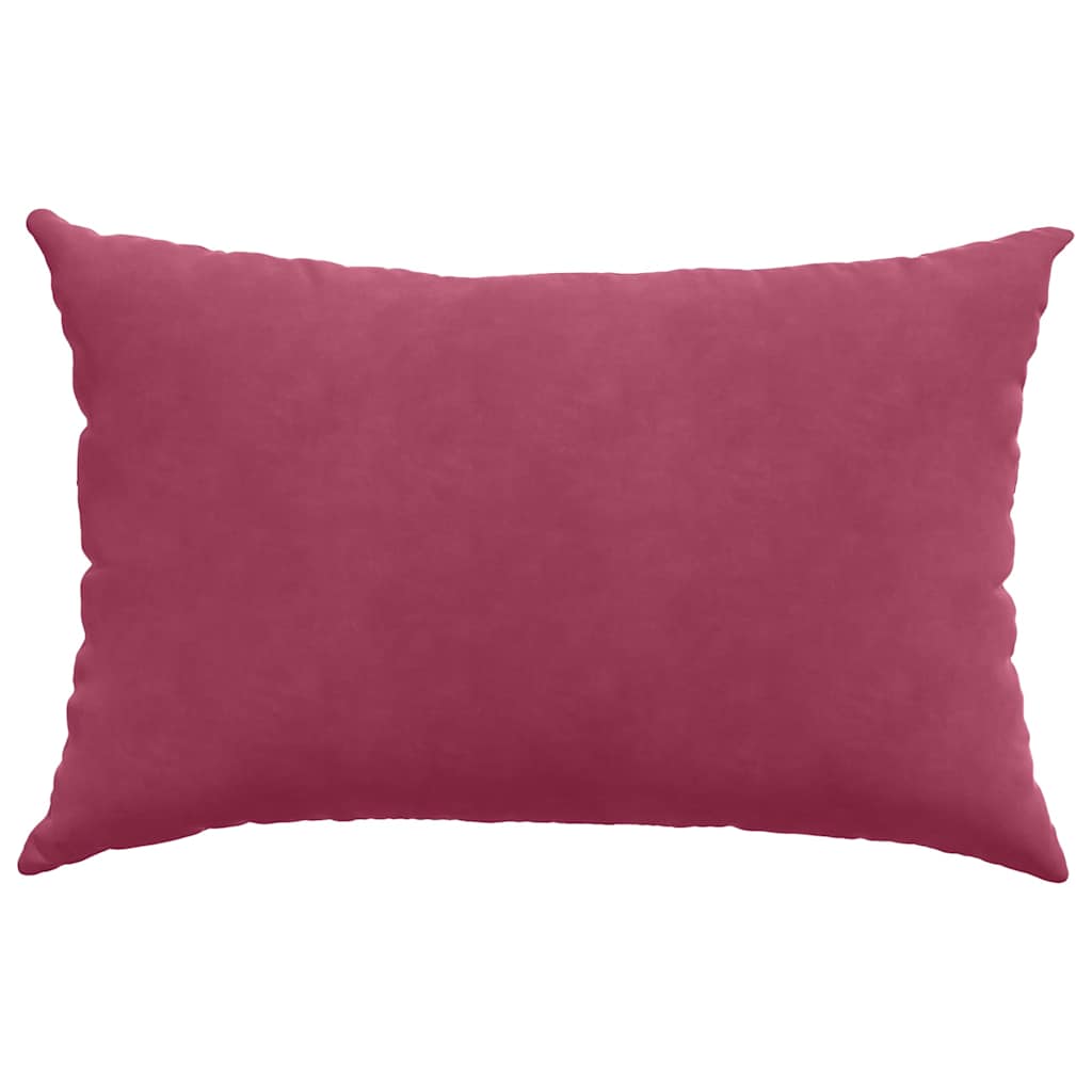 Cuscini da Divano 2 pcs Rosso Vino 60 x 40 cm Tessuto in Cords | homemem39