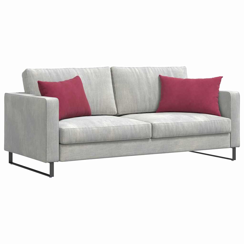 Cuscini da Divano 2 pcs Rosso Vino 60 x 40 cm Tessuto in Cords | homemem39
