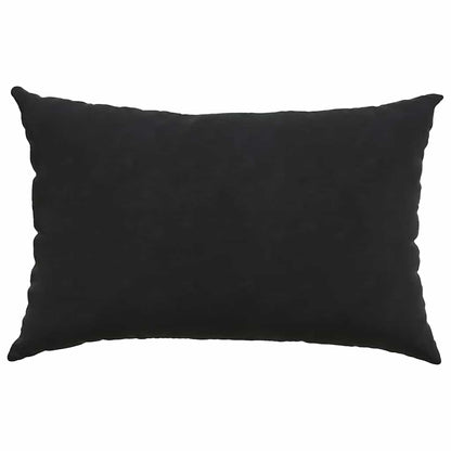 Cuscini da Divano 2 pcs Nero 60 x 40 cm Tessuto in Cords