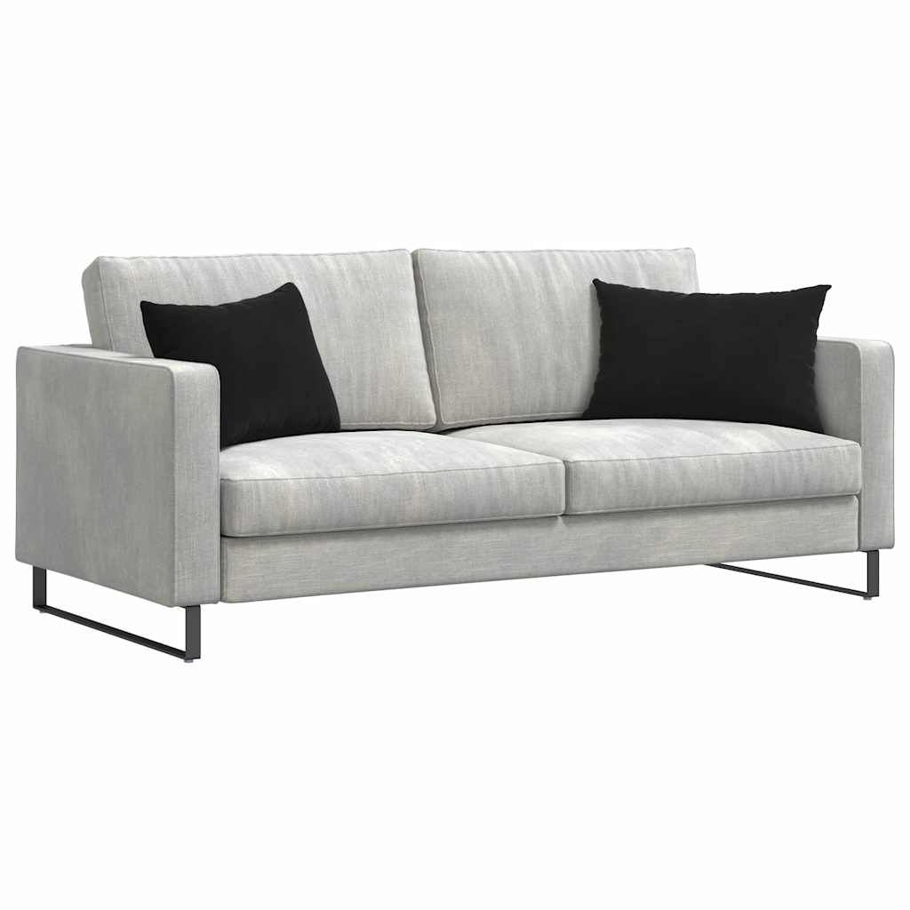 Cuscini da Divano 2 pcs Nero 60 x 40 cm Tessuto in Cords | homemem39
