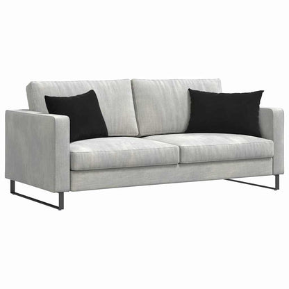 Cuscini da Divano 2 pcs Nero 60 x 40 cm Tessuto in Cords