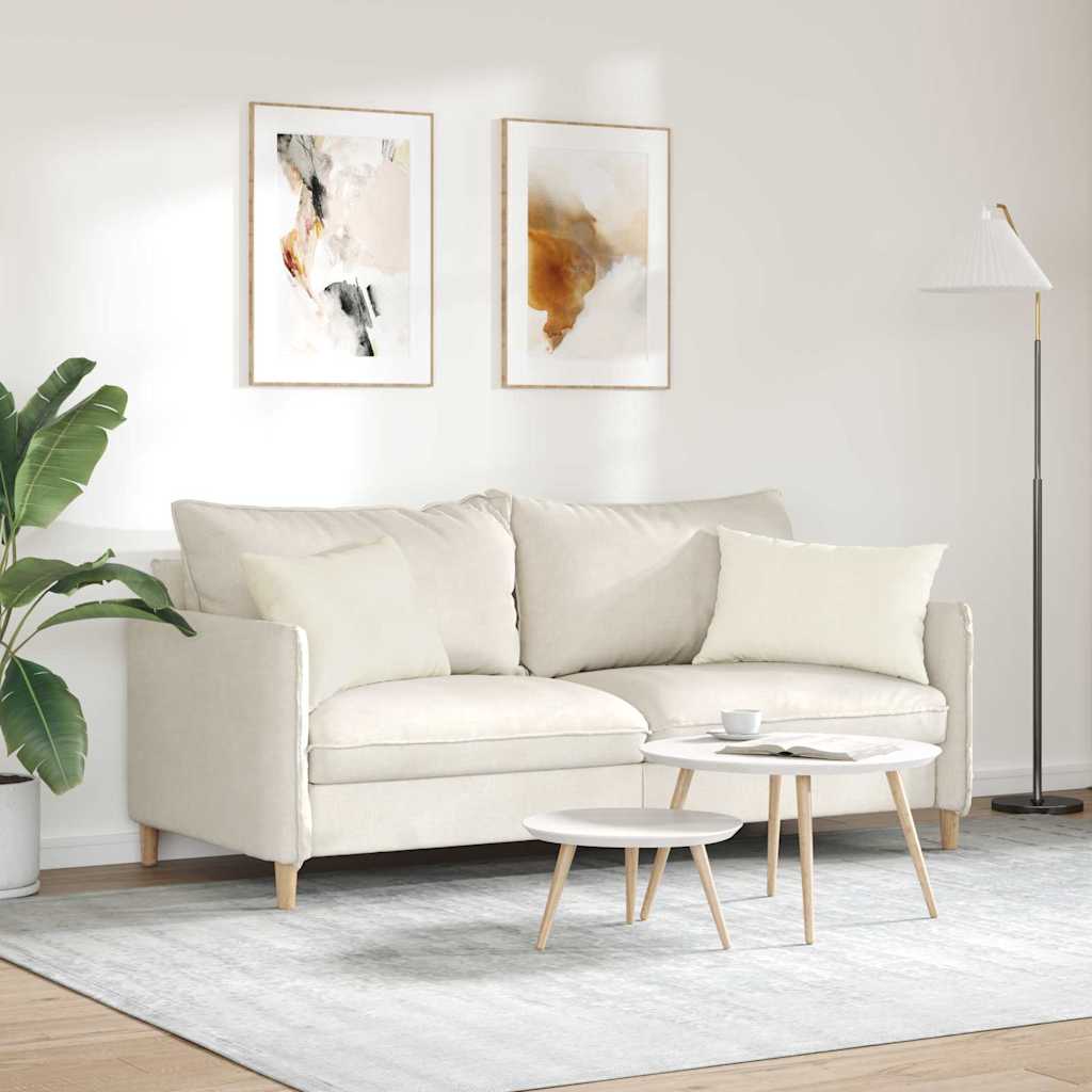 Cuscini da Divano 2 pcs Crema 60 x 40 cm Tessuto in Cords | homemem39