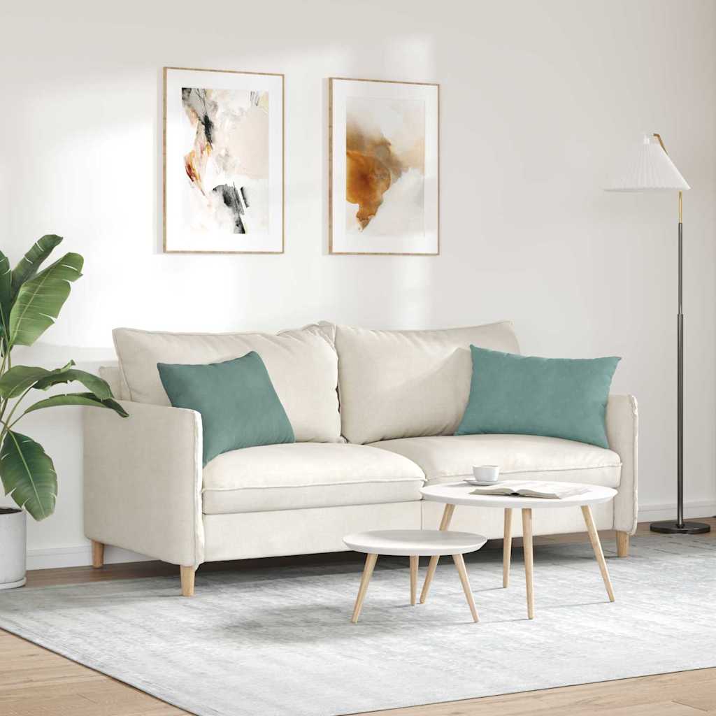 Cuscini da Divano 2 pcs Verde Mare 60 x 40 cm Tessuto in Cords | homemem39