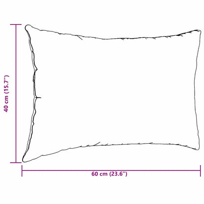Cuscini da Divano 2 pcs Verde Mare 60 x 40 cm Tessuto in Cords