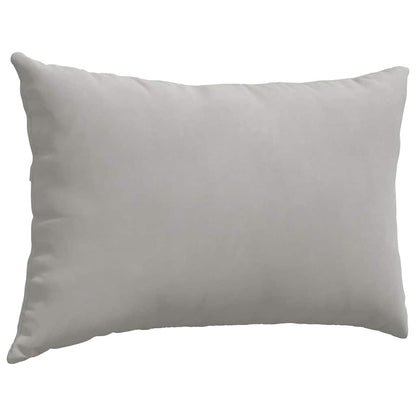 Cuscini da Divano 2 pcs Grigio chiaro 60 x 40 cm Tessuto | homemem39