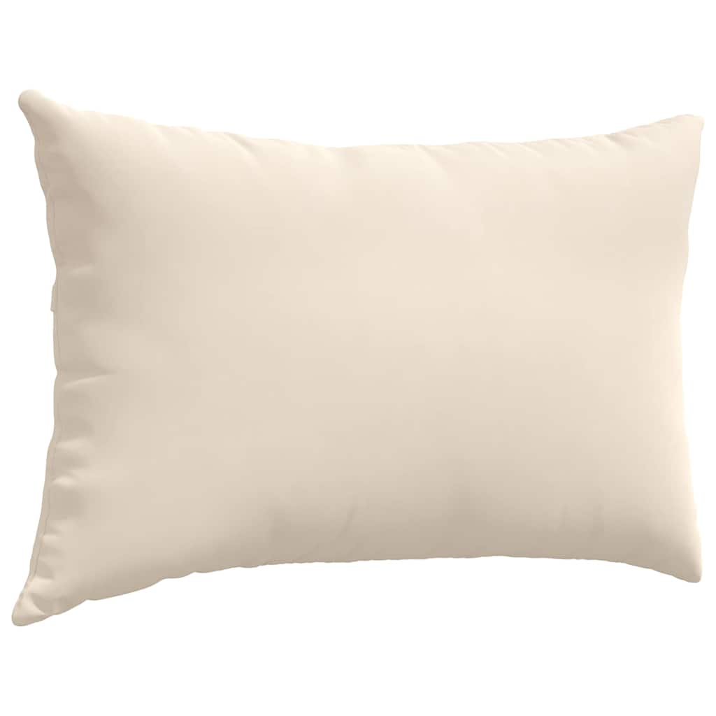 Cuscini da Divano 2 pcs Beige 60 x 40 cm Tessuto