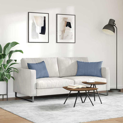 Cuscini da Divano 2 pcs Blu 60 x 40 cm Tessuto in Cords | homemem39