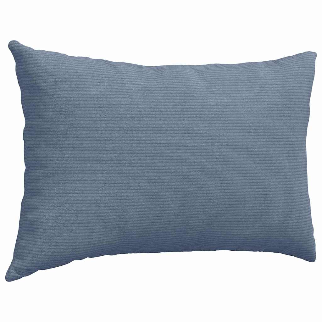 Cuscini da Divano 2 pcs Blu 60 x 40 cm Tessuto in Cords | homemem39