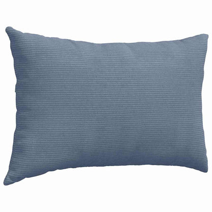 Cuscini da Divano 2 pcs Blu 60 x 40 cm Tessuto in Cords