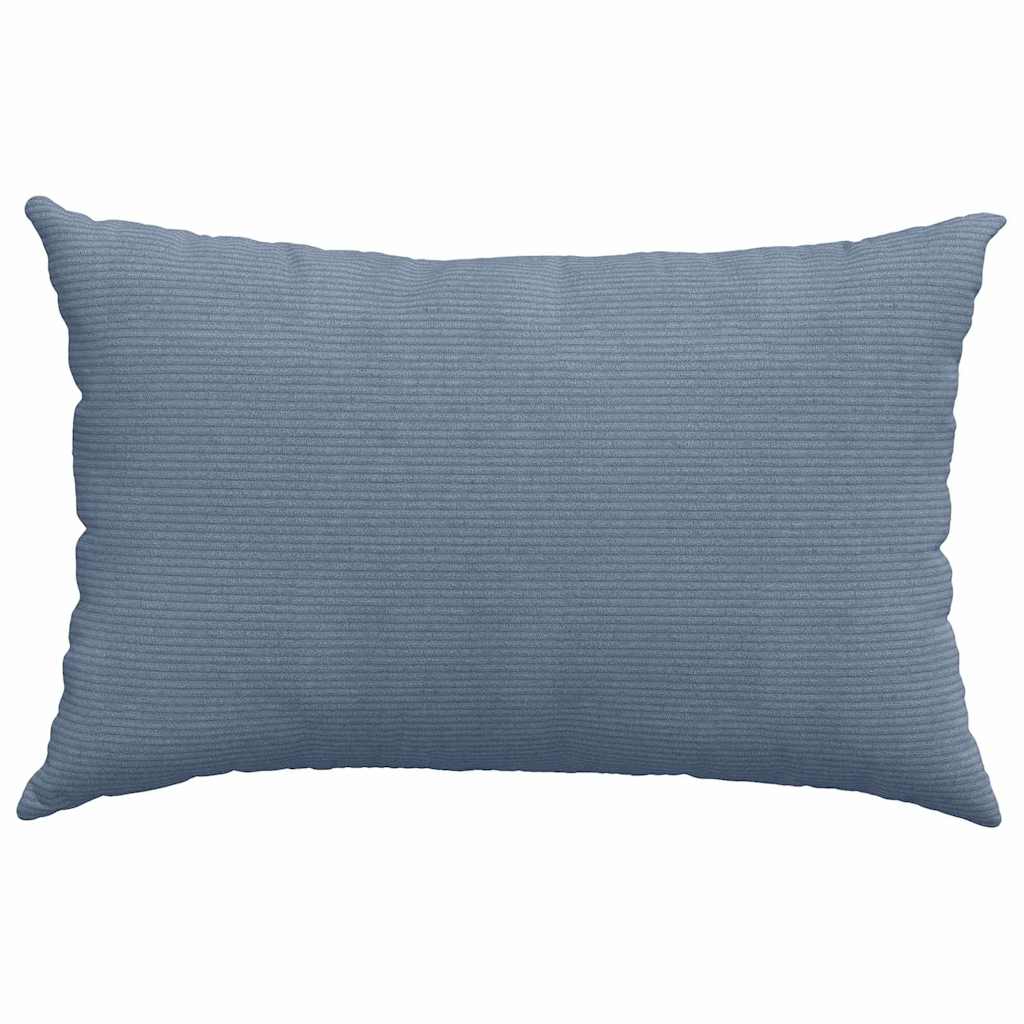 Cuscini da Divano 2 pcs Blu 60 x 40 cm Tessuto in Cords | homemem39