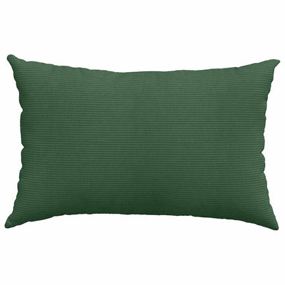 Cuscini da Divano 2 pcs Verde Scuro 60 x 40 cm Tessuto in Cords | homemem39