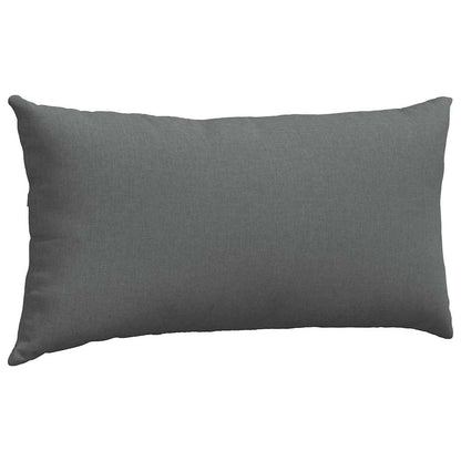 Cuscini da Divano 2 pcs Grigio scuro 80 x 40 cm Tessuto | homemem39