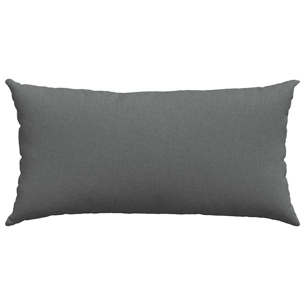 Cuscini da Divano 2 pcs Grigio scuro 80 x 40 cm Tessuto | homemem39