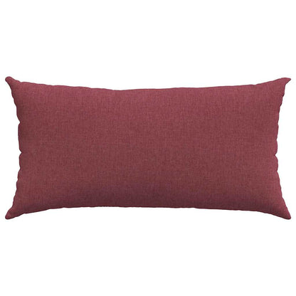 Cuscini da Divano 2 pcs Rosso Vino 80 x 40 cm Tessuto | homemem39