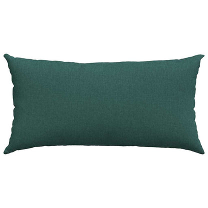 Cuscini da Divano 2 pcs Verde Scuro 80 x 40 cm Tessuto