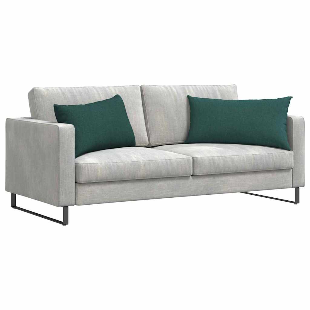 Cuscini da Divano 2 pcs Verde Scuro 80 x 40 cm Tessuto | homemem39