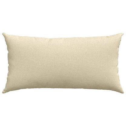 Cuscini da Divano 2 pcs Crema 80 x 40 cm Tessuto
