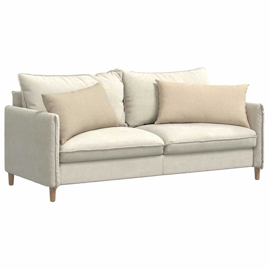 Cuscini da Divano 2 pcs Crema 80 x 40 cm Tessuto | homemem39