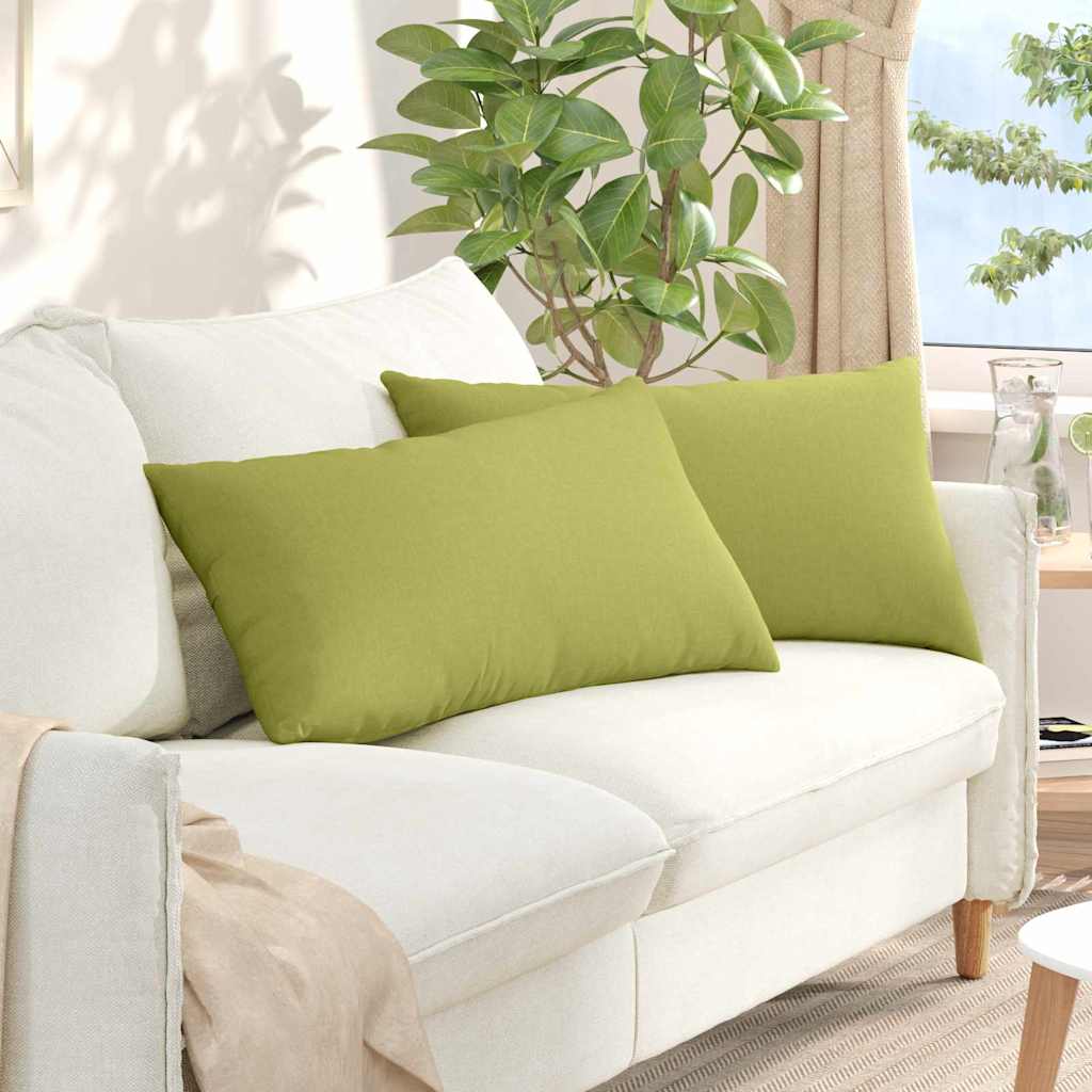 Cuscini da Divano 2 pcs Verde chiaro 80 x 40 cm Tessuto | homemem39