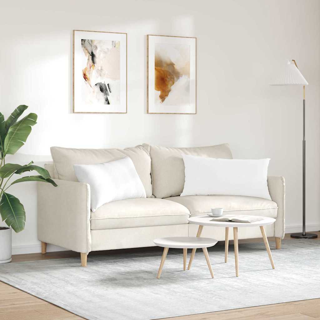 Cuscini da Divano 2 pcs Bianco 80 x 40 cm Tessuto | homemem39