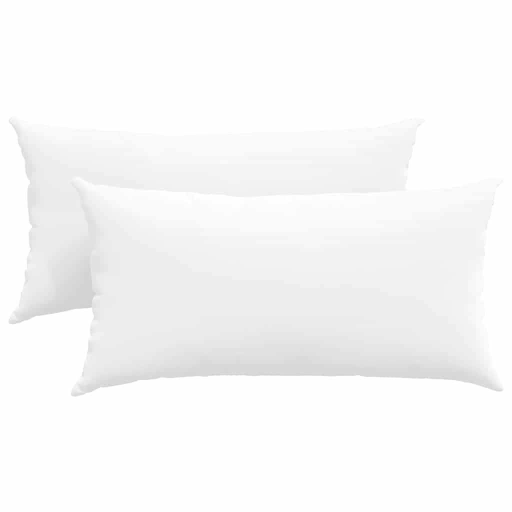 Cuscini da Divano 2 pcs Bianco 80 x 40 cm Tessuto | homemem39