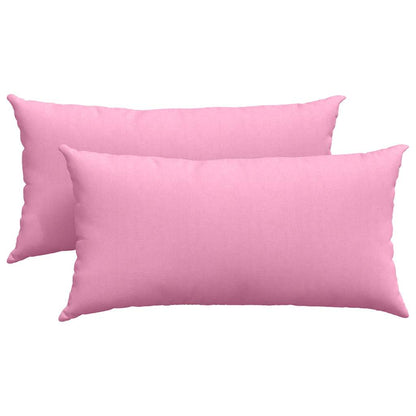 Cuscini da Divano 2 pcs Rosa 80 x 40 cm Tessuto | homemem39