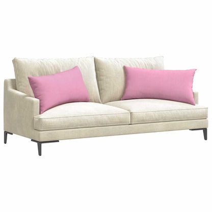 Cuscini da Divano 2 pcs Rosa 80 x 40 cm Tessuto | homemem39