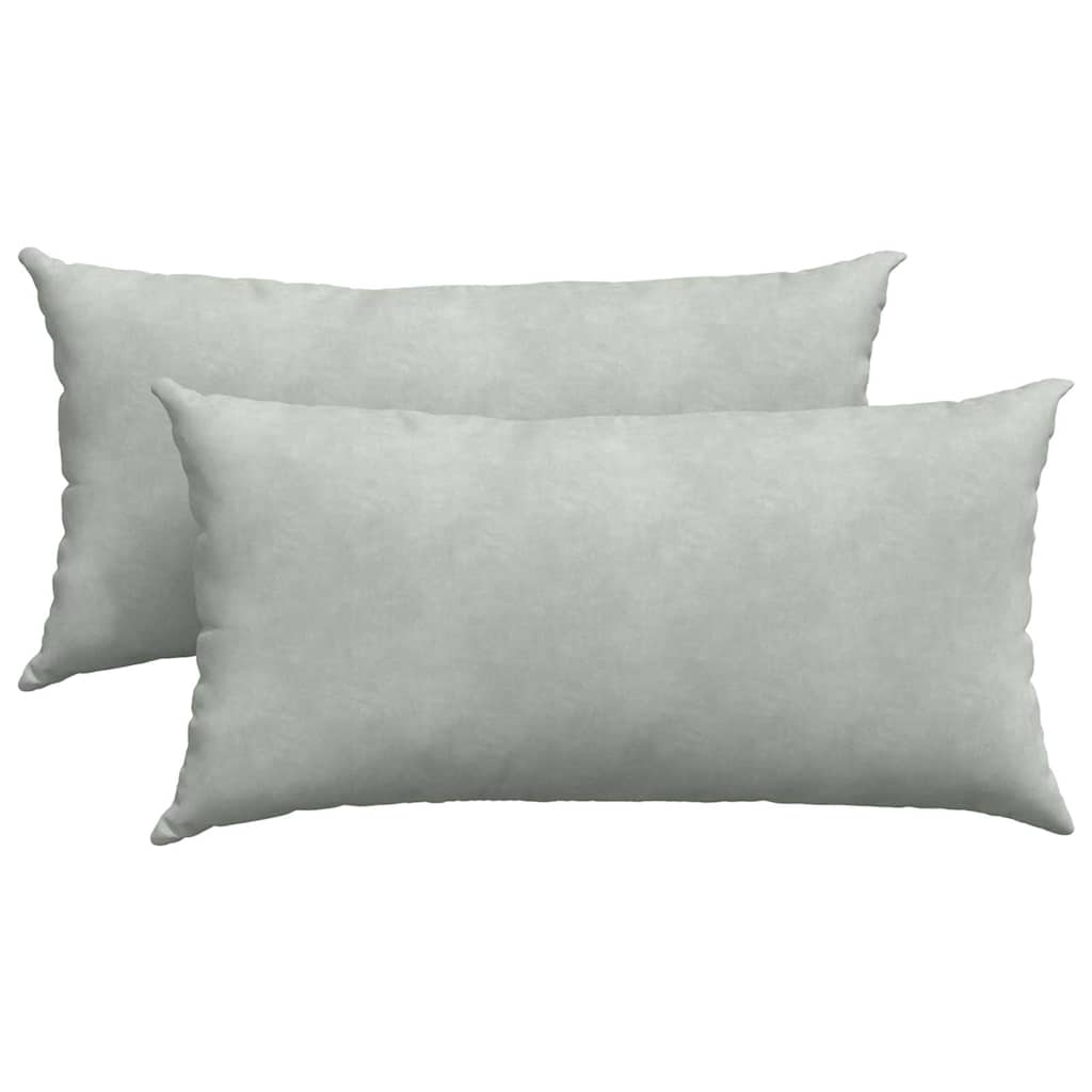 Cuscini da Divano 2 pcs Grigio chiaro 80 x 40 cm | homemem39
