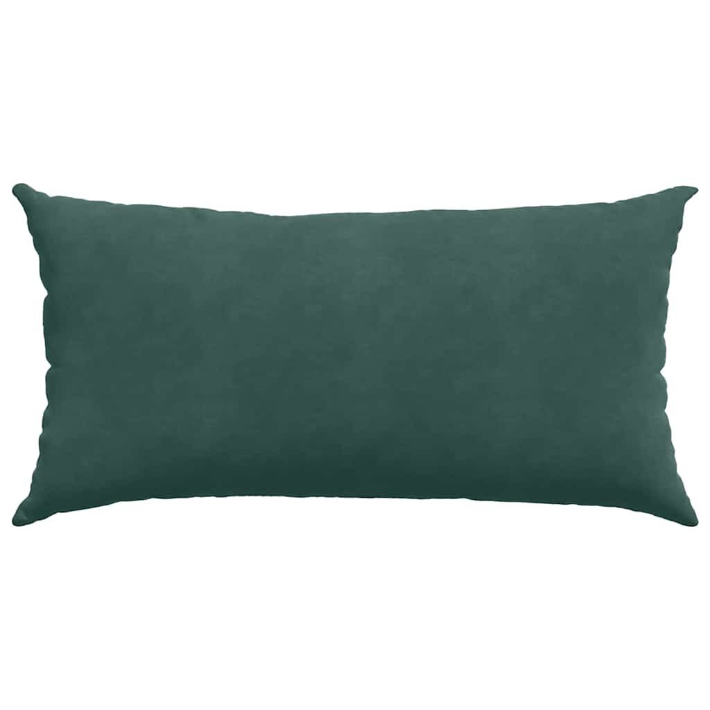Cuscini da Divano 2 pcs Verde Scuro 80 x 40 cm Tessuto in Cords | homemem39