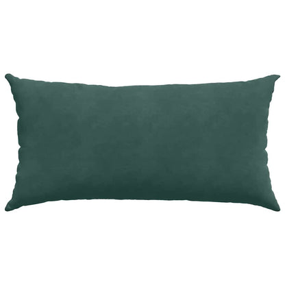 Cuscini da Divano 2 pcs Verde Scuro 80 x 40 cm Tessuto in Cords | homemem39
