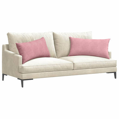 Cuscini da Divano 2 pcs Rosa 80 x 40 cm Tessuto in Cords | homemem39