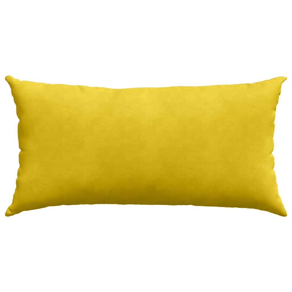 Cuscini da Divano 2 pcs Giallo 80 x 40 cm Tessuto in Cords | homemem39