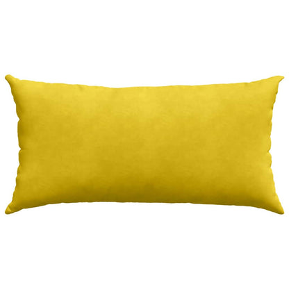 Cuscini da Divano 2 pcs Giallo 80 x 40 cm Tessuto in Cords