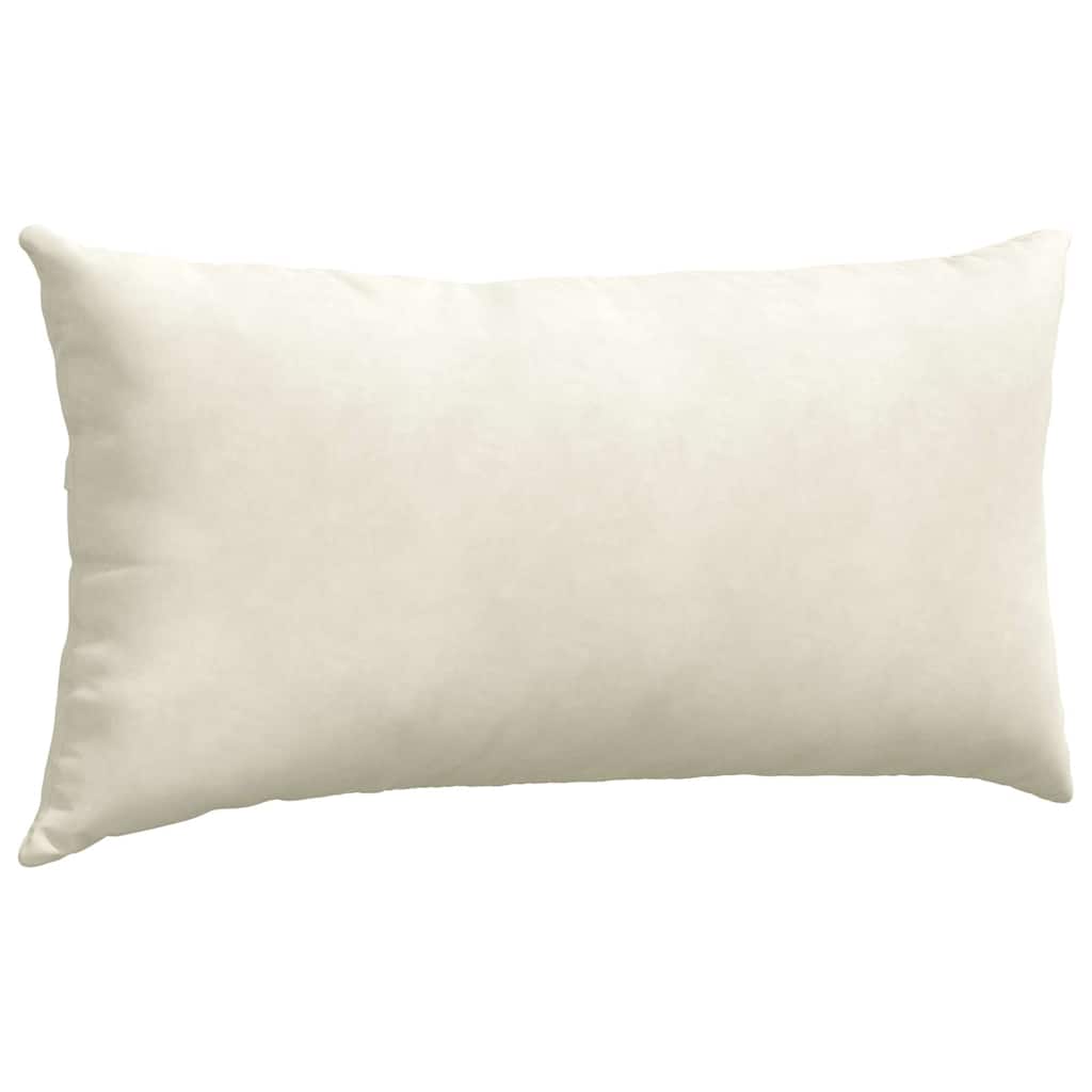 Cuscini da Divano 2 pcs Crema 80 x 40 cm Tessuto in Cords | homemem39