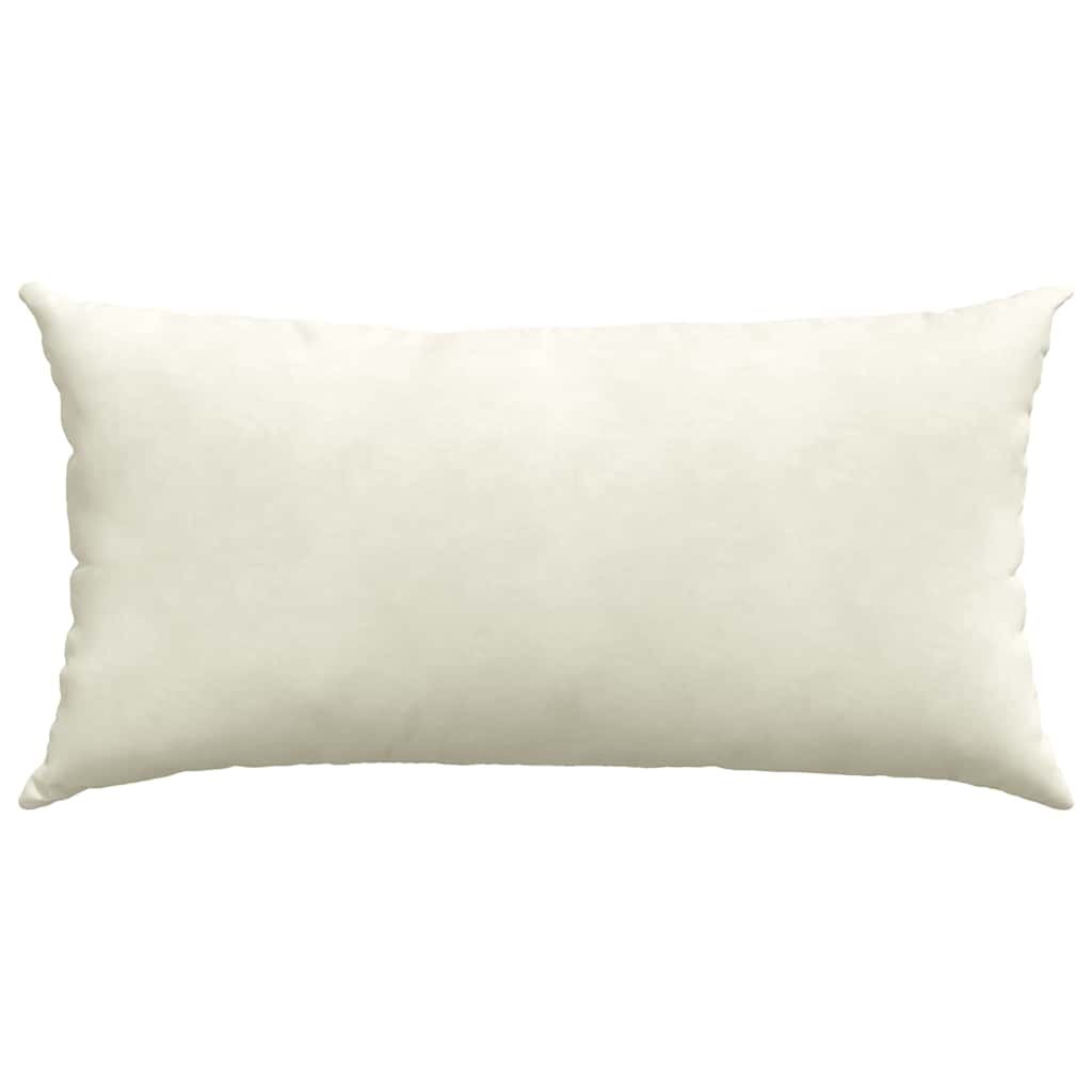 Cuscini da Divano 2 pcs Crema 80 x 40 cm Tessuto in Cords | homemem39