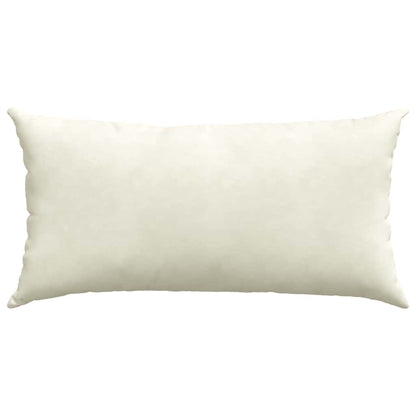 Cuscini da Divano 2 pcs Crema 80 x 40 cm Tessuto in Cords