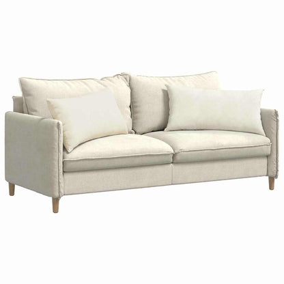 Cuscini da Divano 2 pcs Crema 80 x 40 cm Tessuto in Cords | homemem39