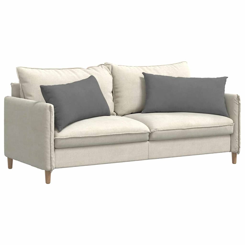 Cuscini da Divano 2 pcs Grigio scuro 80 x 40 cm Tessuto