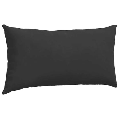 Cuscini da Divano 2 pcs Nero 80 x 40 cm Tessuto | homemem39