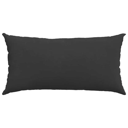 Cuscini da Divano 2 pcs Nero 80 x 40 cm Tessuto | homemem39