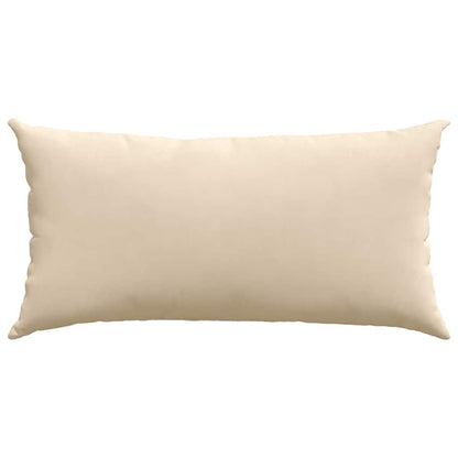 Cuscini da Divano 2 pcs Crema 80 x 40 cm Tessuto | homemem39
